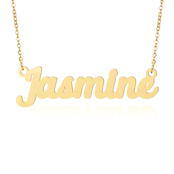 Prime & Pure 9K Yellow Gold Name Necklace Jasmine
