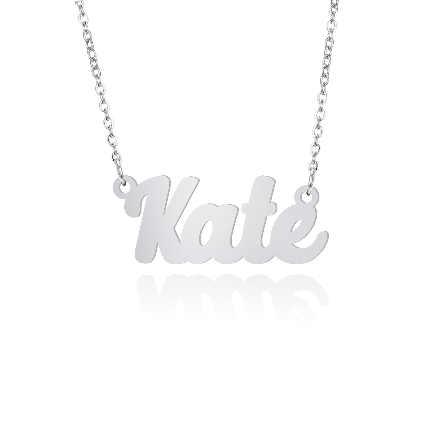 Prime & Pure 9K White Gold Name Necklace Kate
