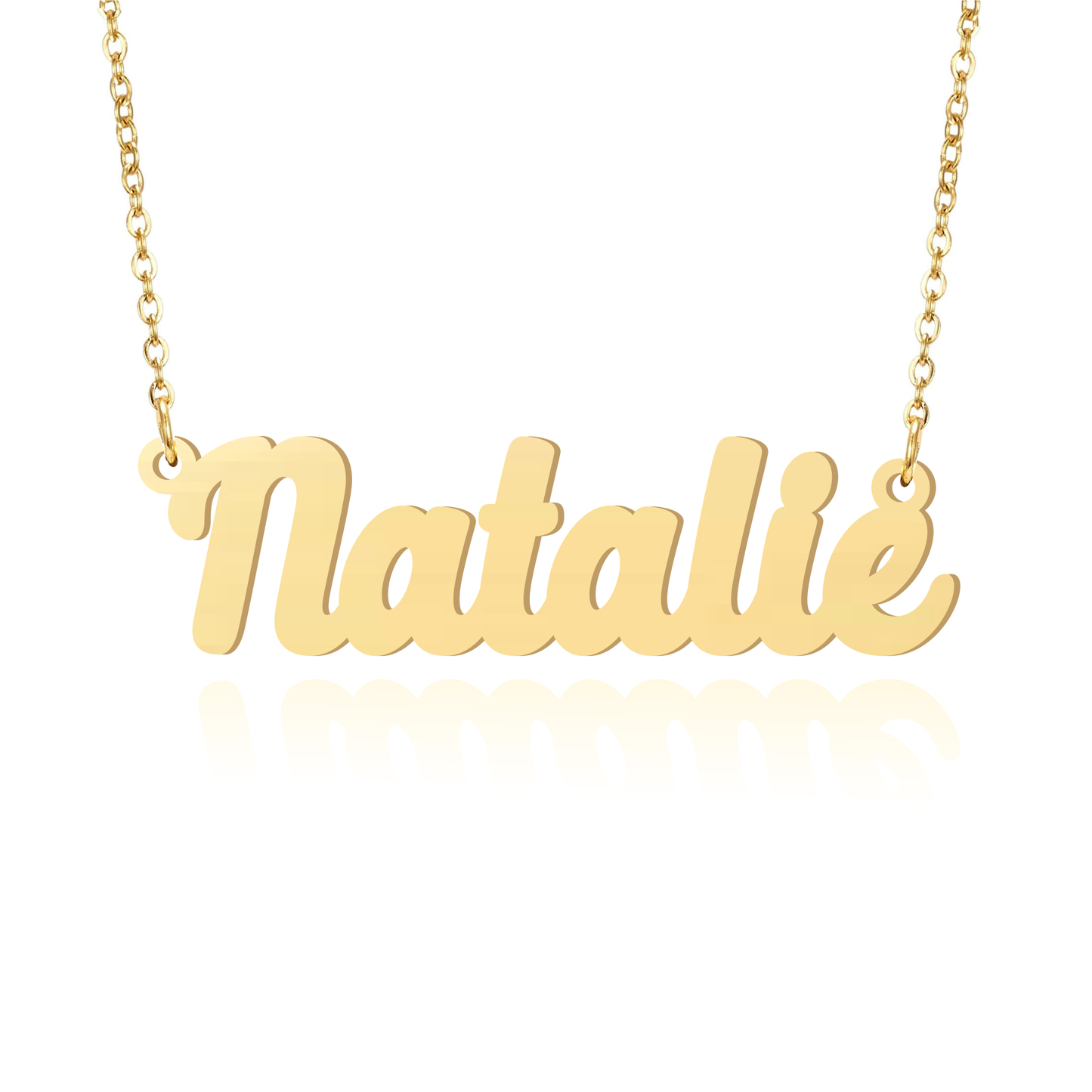 Prime & Pure 9K Yellow Gold Name Necklace Natalie