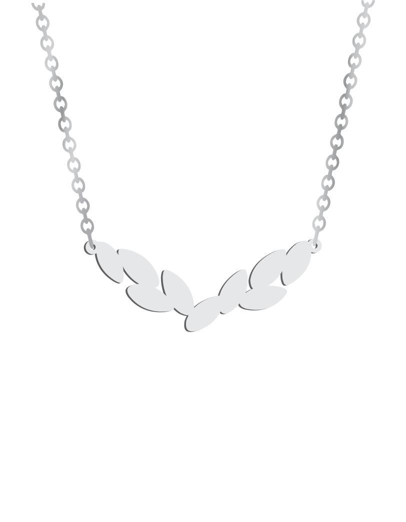 V Leaves Necklace