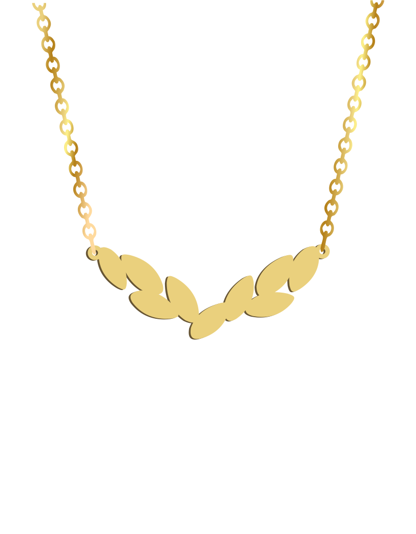 V Leaves Necklace