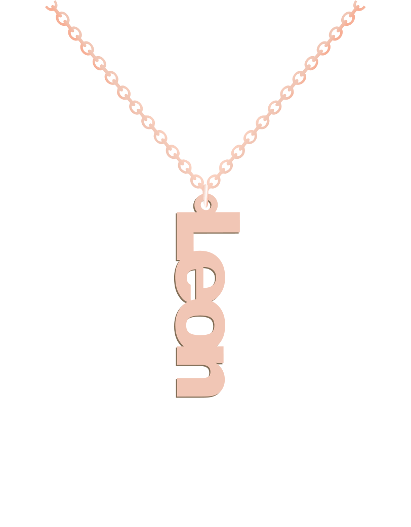 Vertical Name Necklace
