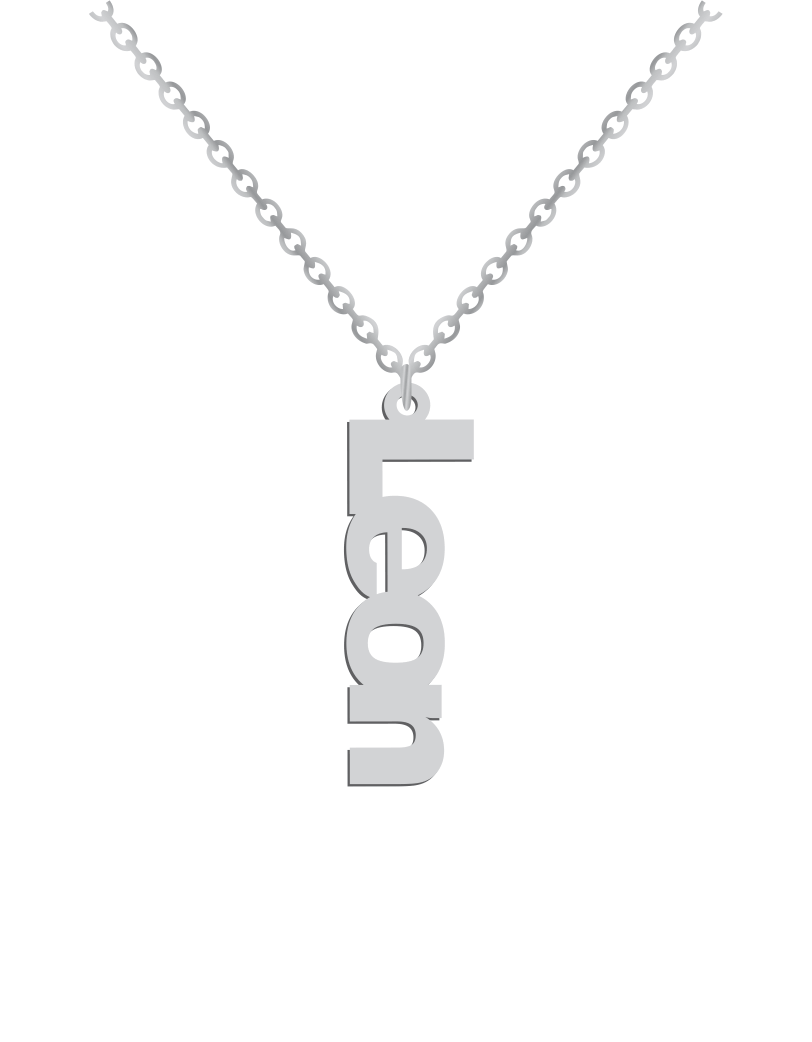 Vertical Name Necklace