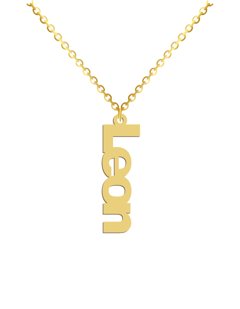 Vertical Name Necklace