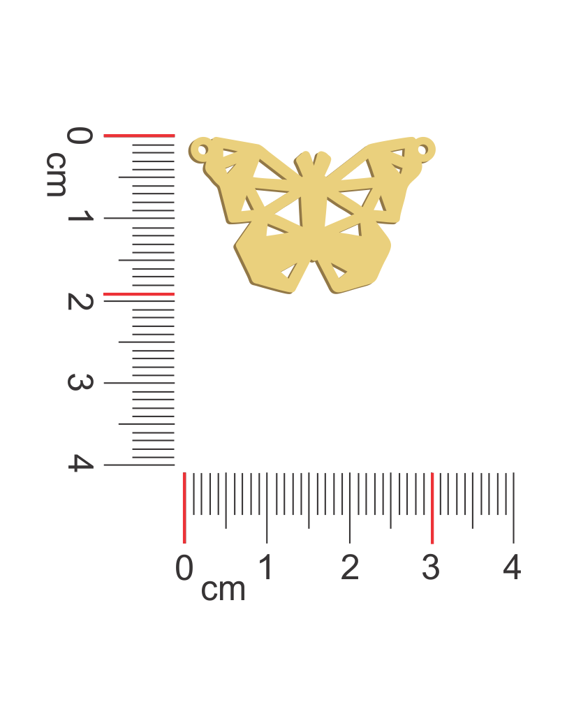 Geometric Butterfly Necklace