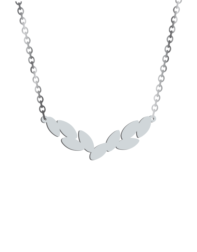 V Leaves Necklace