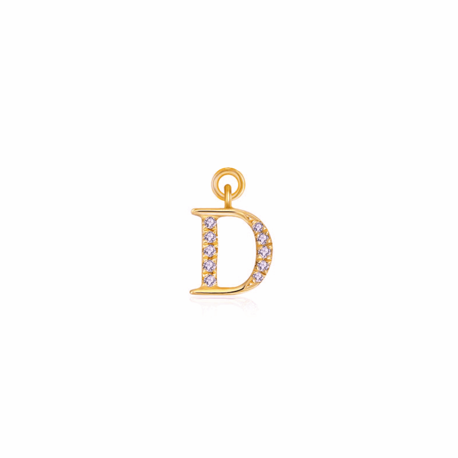 Iced Letter " D " Pendant