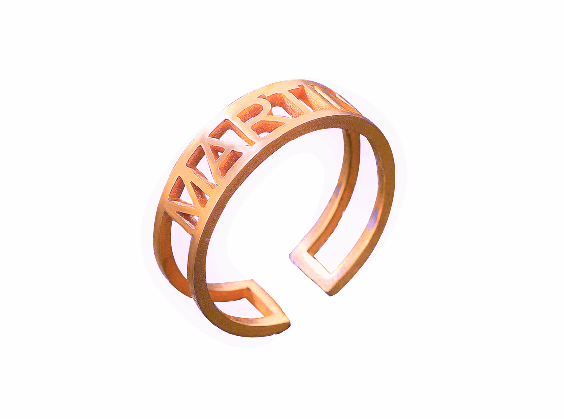Customized Name Band Ring
