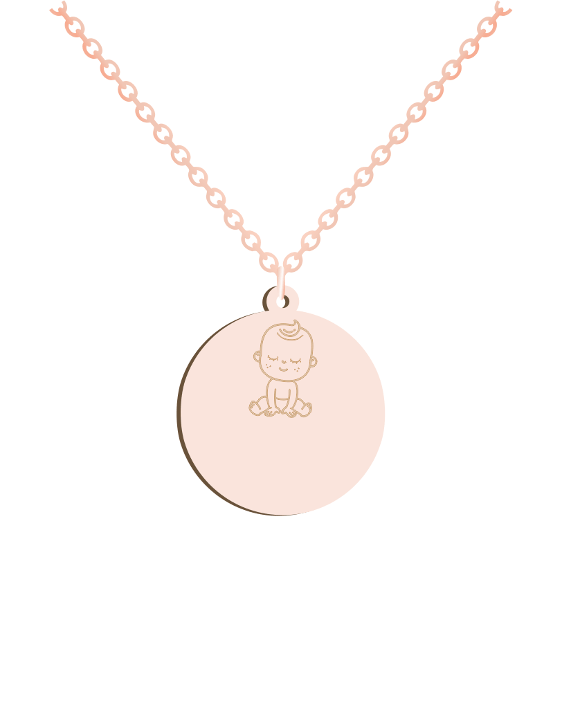 Baby Boy ID Necklace