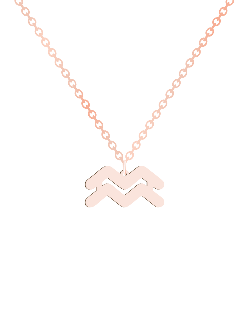 Aquarius Sign Necklace