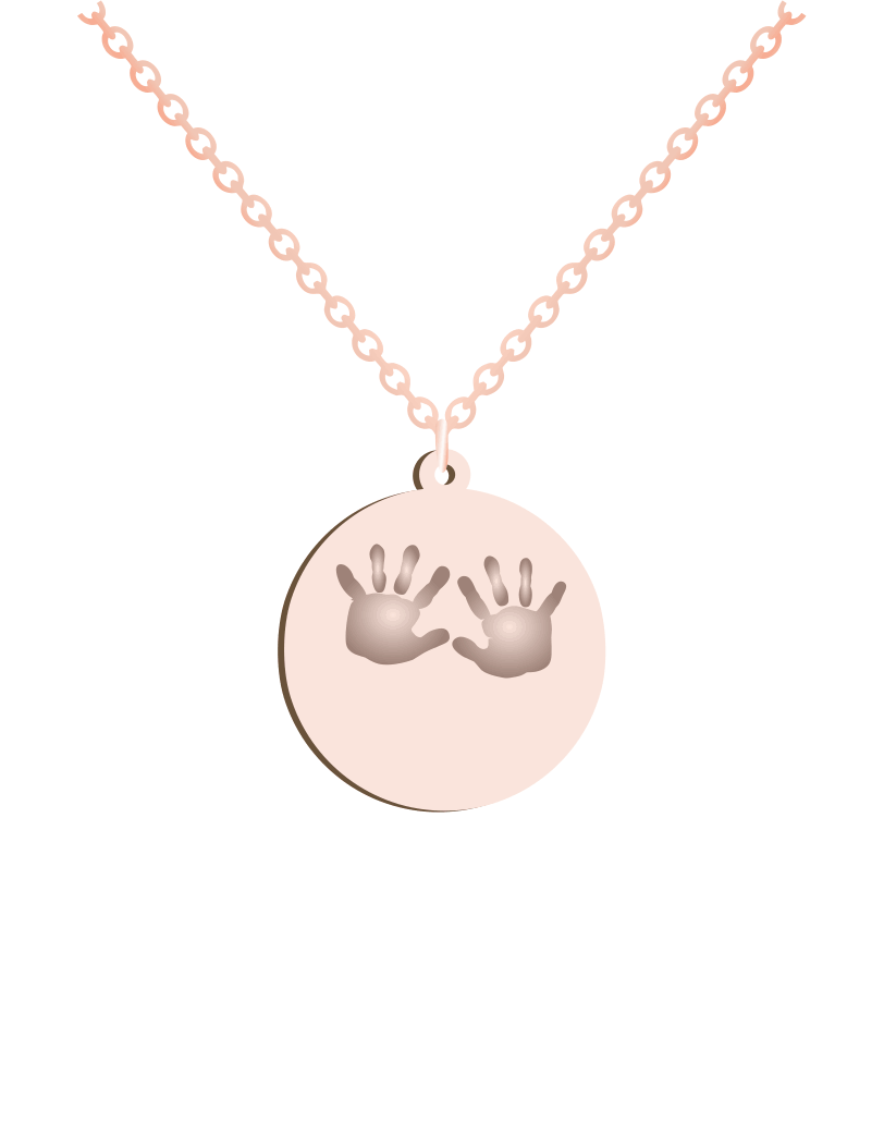 Baby Hands Print Necklace