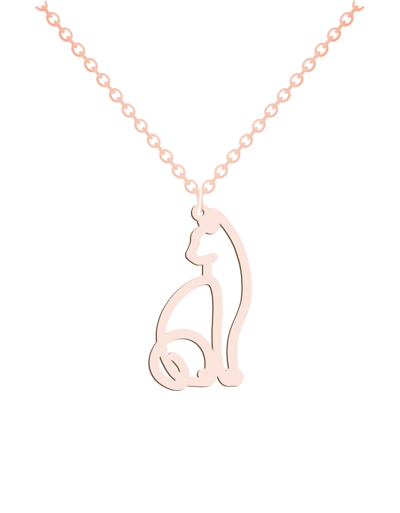 Cat Line Necklace
