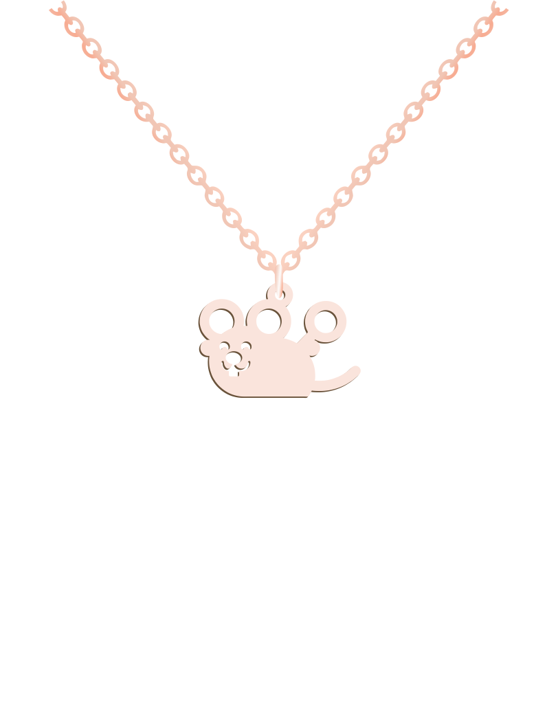 Baby mice Necklace