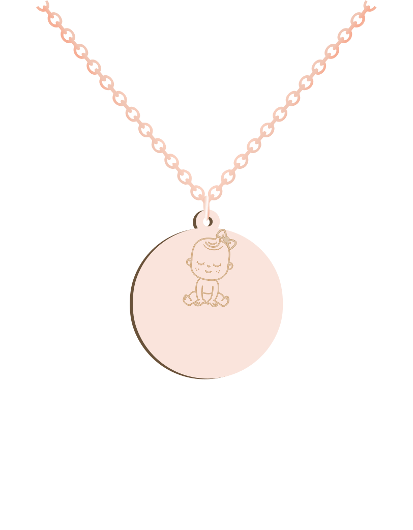 Baby Girl ID Necklace