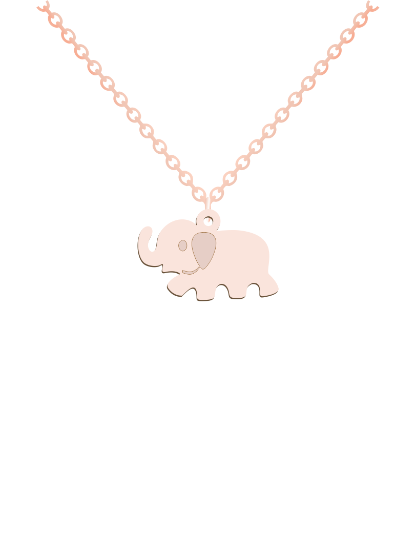 Baby Elephant Necklace