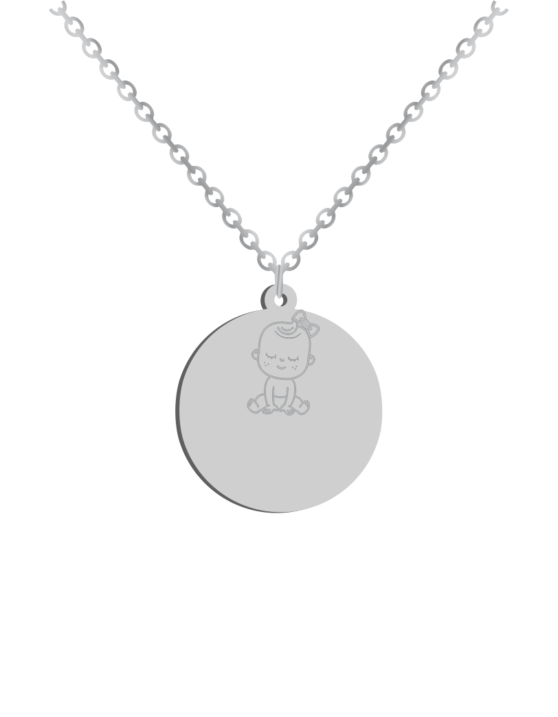 Baby Girl ID Necklace
