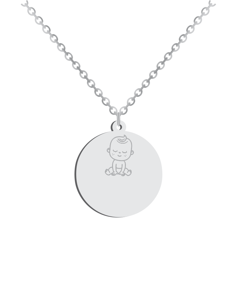 Baby Boy ID Necklace