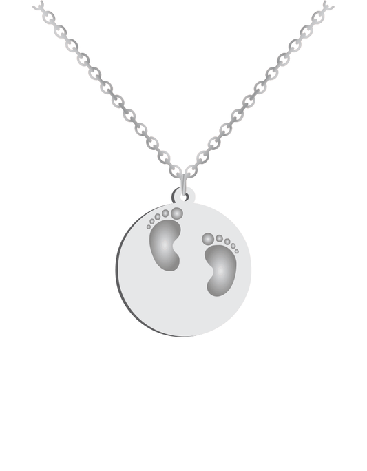 Baby feet Print Necklace
