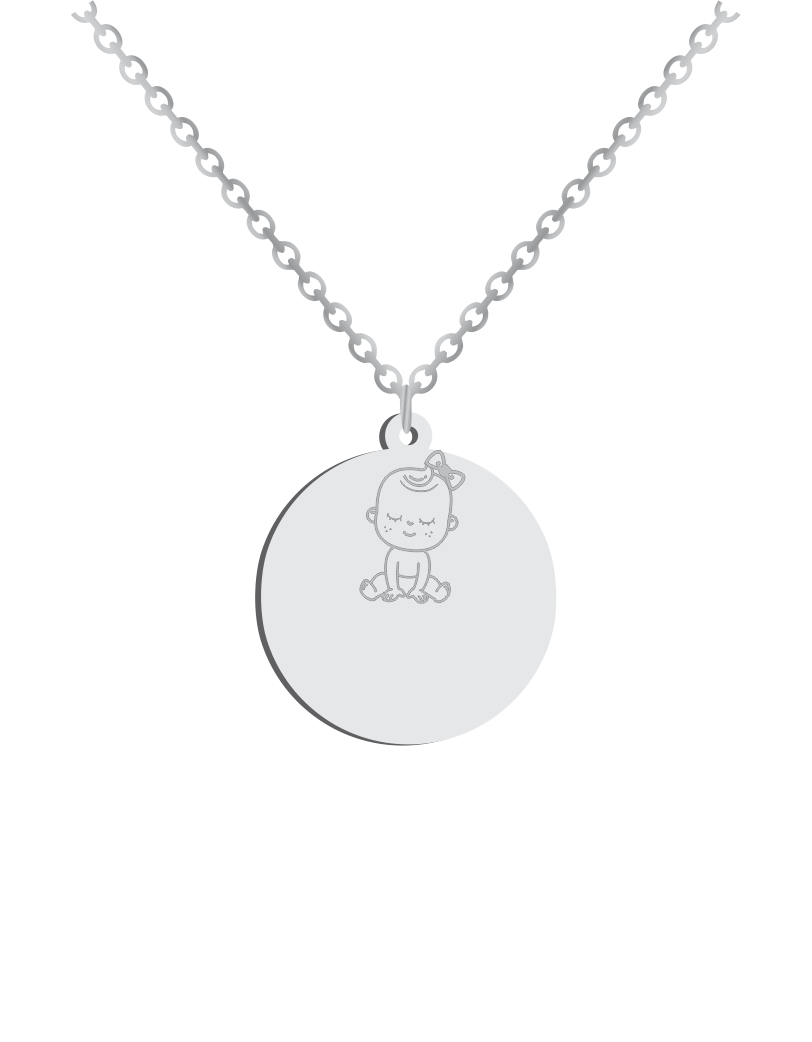 Baby Girl ID Necklace