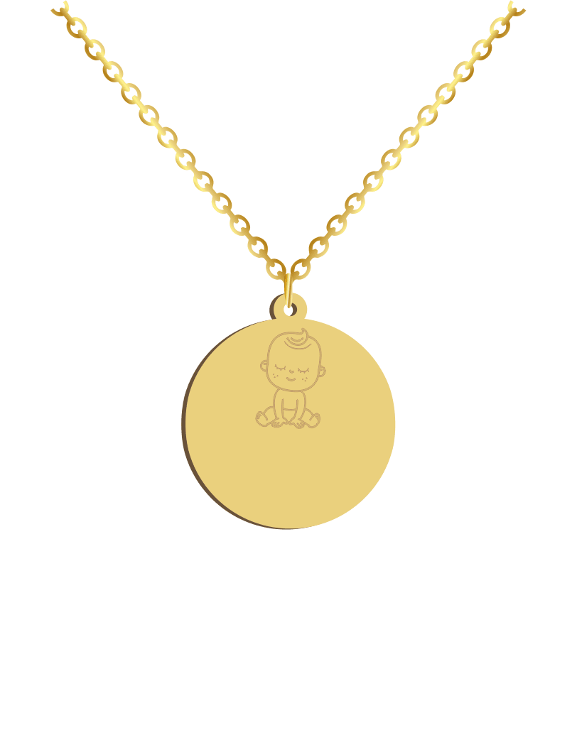 Baby Boy ID Necklace