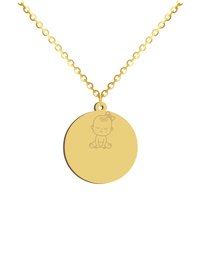 Baby Girl ID Necklace