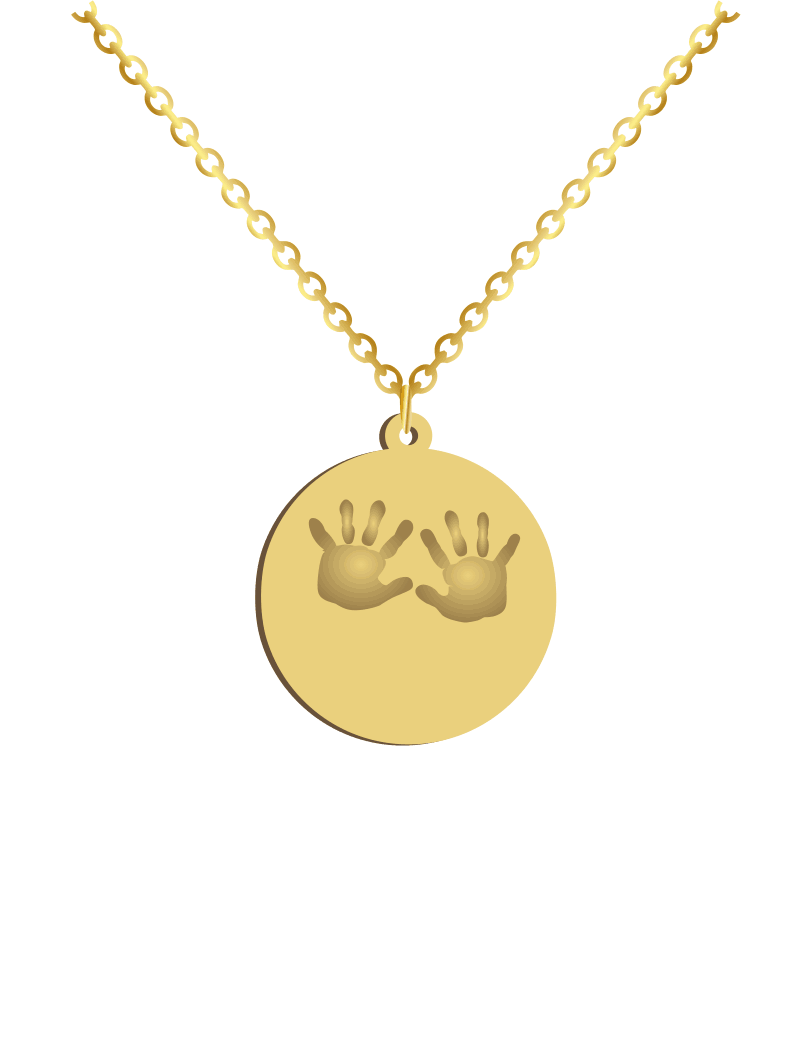Baby Hands Print Necklace